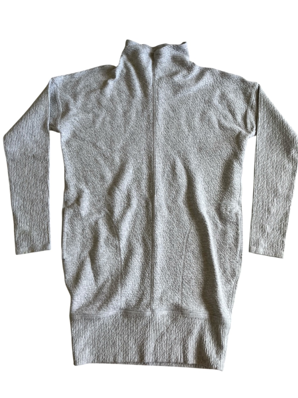 lululemon athletica Light Gray Long Sleeve ribbed Dress